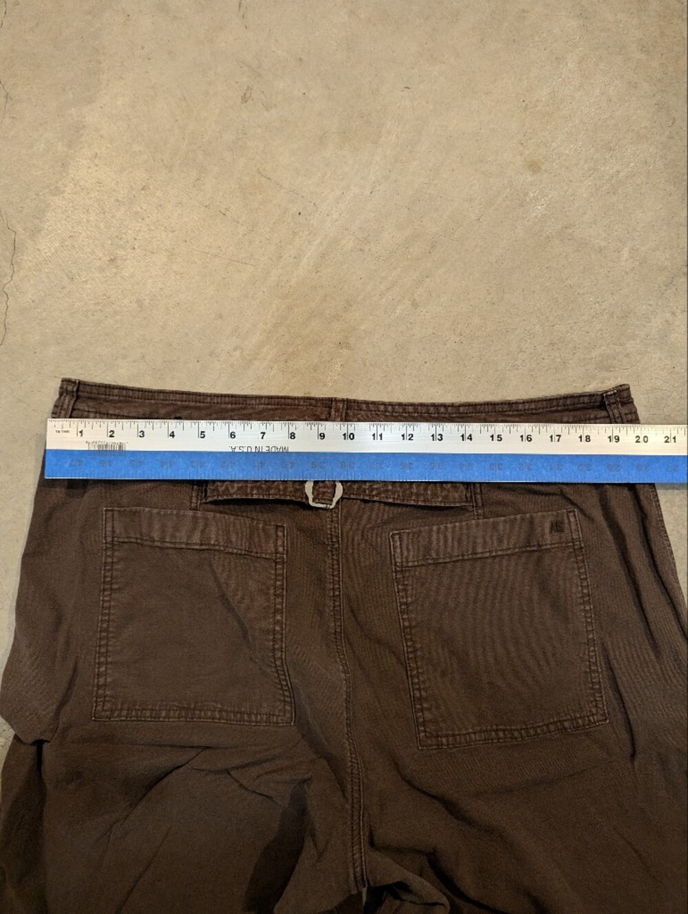 American Eagle Stove Pipe Pants Women's 20 Brown - Picture 6 of 8